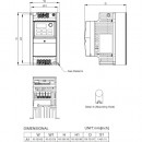 Falownik skalarny 0,4kW 3-fazowy 460VAC Delta Electronics VFD004EL43A